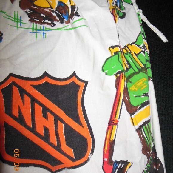 1970's NHL Hockey Logo Bed Sheet California Golden Seals Minnesota North Stars - Picture 6 of 6